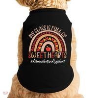 Administrative Assistant My Class Is Full Of Sweet Hearts Gift Doggie Tank thumb 0