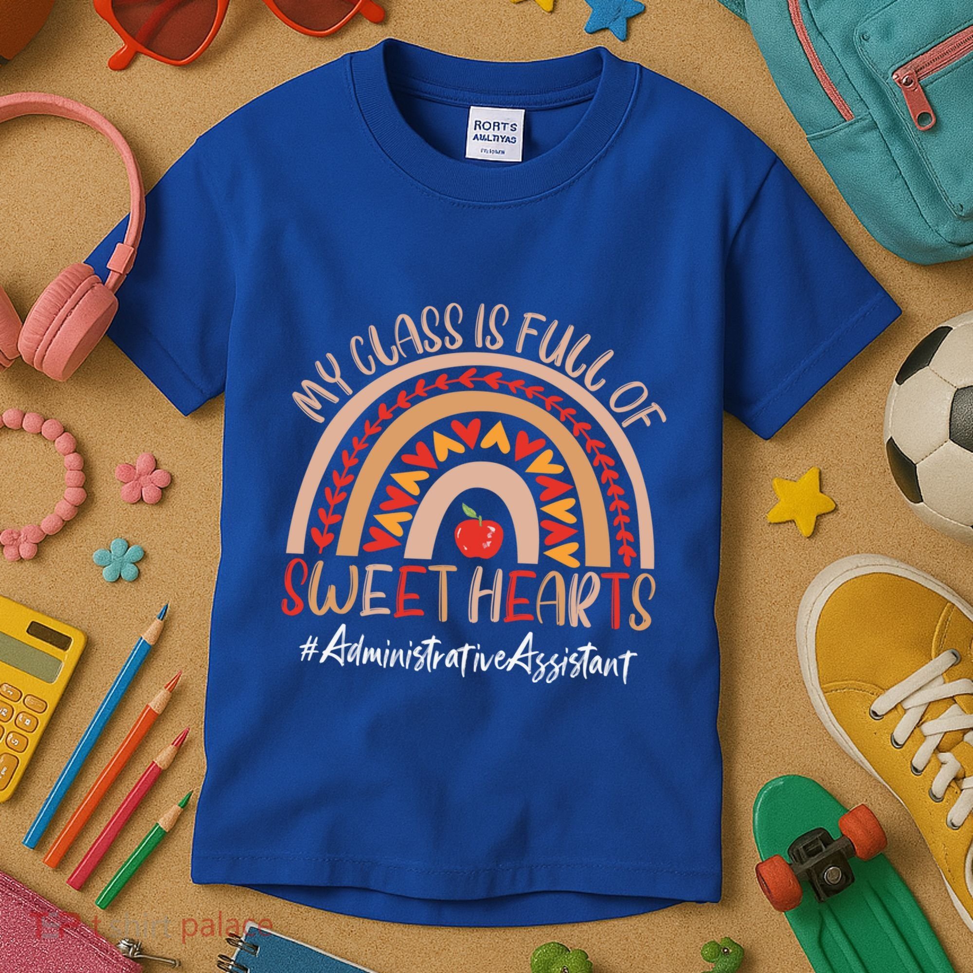 Administrative Assistant My Class Is Full Of Sweet Hearts Gift Kids T-Shirt
