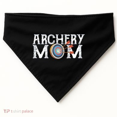Archery Archer Mom Target Proud Parent Bow Arrow Gift USA-Made Doggie Bandana
