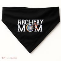 Archery Archer Mom Target Proud Parent Bow Arrow Gift USA-Made Doggie Bandana thumb 0