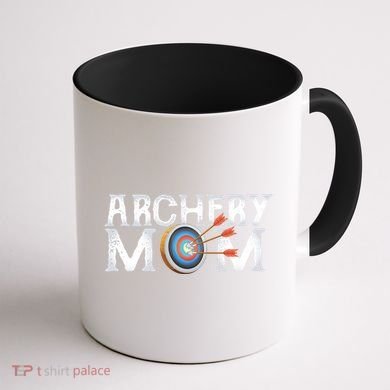 Archery Archer Mom Target Proud Parent Bow Arrow Gift Coffee Mug back