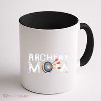 Archery Archer Mom Target Proud Parent Bow Arrow Gift Coffee Mug thumb 1