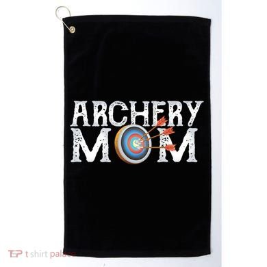 Archery Archer Mom Target Proud Parent Bow Arrow Gift Golf Towel