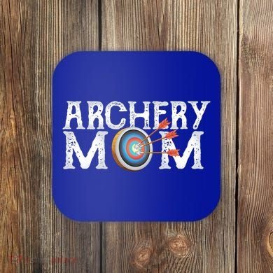 Archery Archer Mom Target Proud Parent Bow Arrow Gift Coaster
