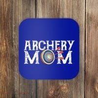 Archery Archer Mom Target Proud Parent Bow Arrow Gift Coaster thumb 0