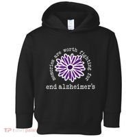 Alzheimers Awareness Memories Are Worth Fighting For Flower Toddler Hoodie thumb 0