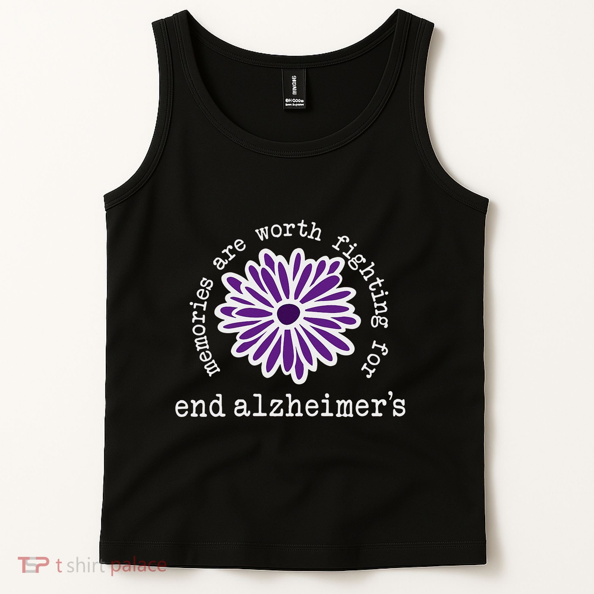 Alzheimers Awareness Memories Are Worth Fighting For Flower Tank Top