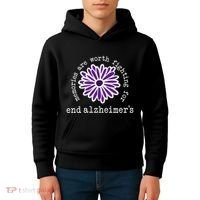 Alzheimers Awareness Memories Are Worth Fighting For Flower Kids Hoodie thumb 4