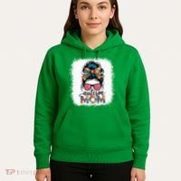 Autism Awareness Messy Bun Autism Mom Coquette Bow Puzzle Hoodie thumb 5