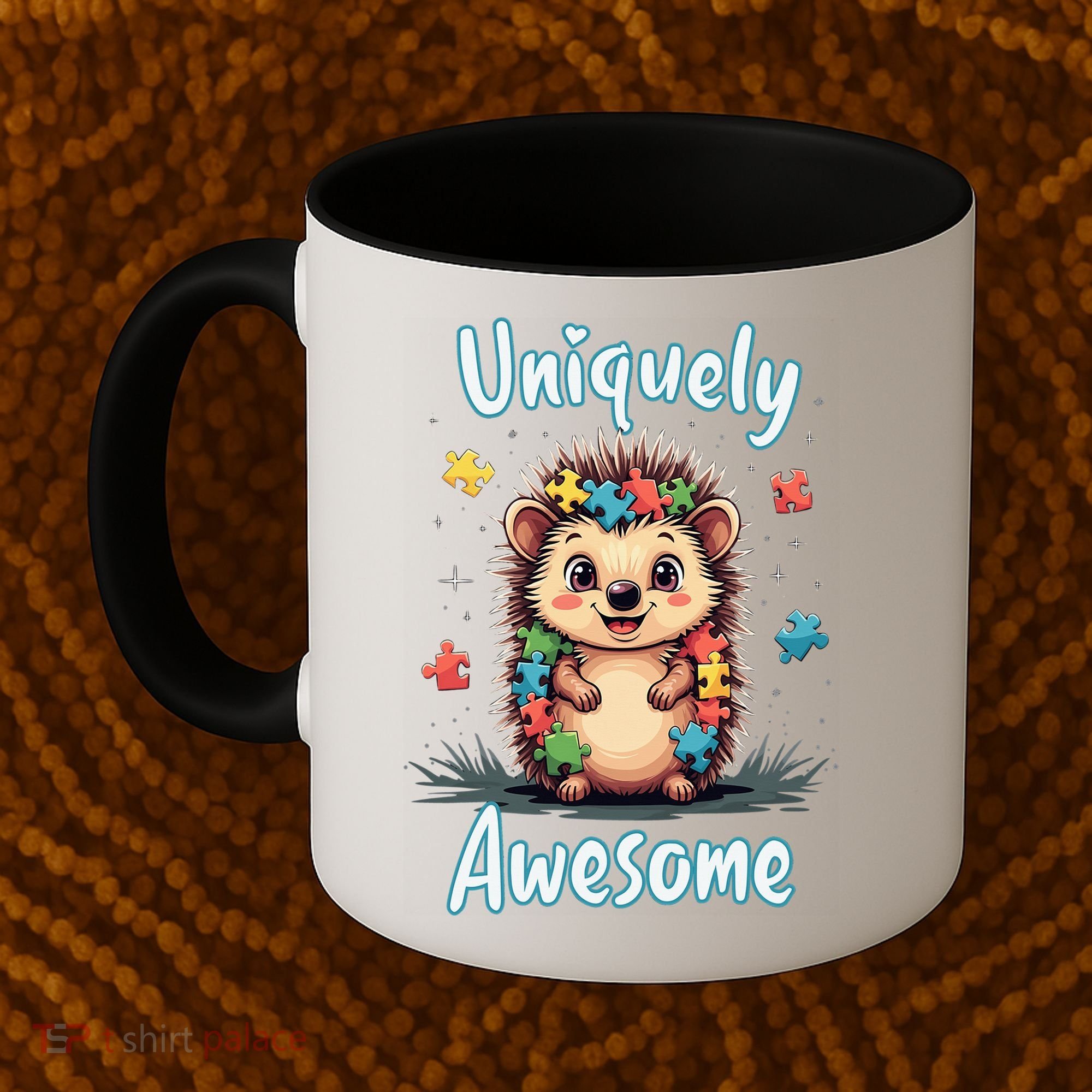 Autism Awareness Month Hedgehog Acceptance Neurodiversity Coffee Mug