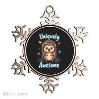 Autism Awareness Month Hedgehog Acceptance Neurodiversity Ornament thumb 0