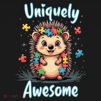 Autism Awareness Month Hedgehog Acceptance Neurodiversity Ornament thumb 1