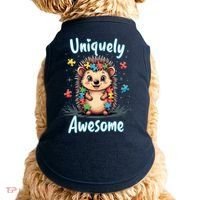 Autism Awareness Month Hedgehog Acceptance Neurodiversity Doggie Tank thumb 0