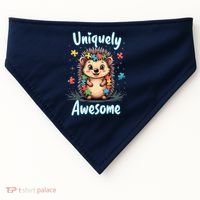 Autism Awareness Month Hedgehog Acceptance Neurodiversity USA-Made Doggie Bandana thumb 0