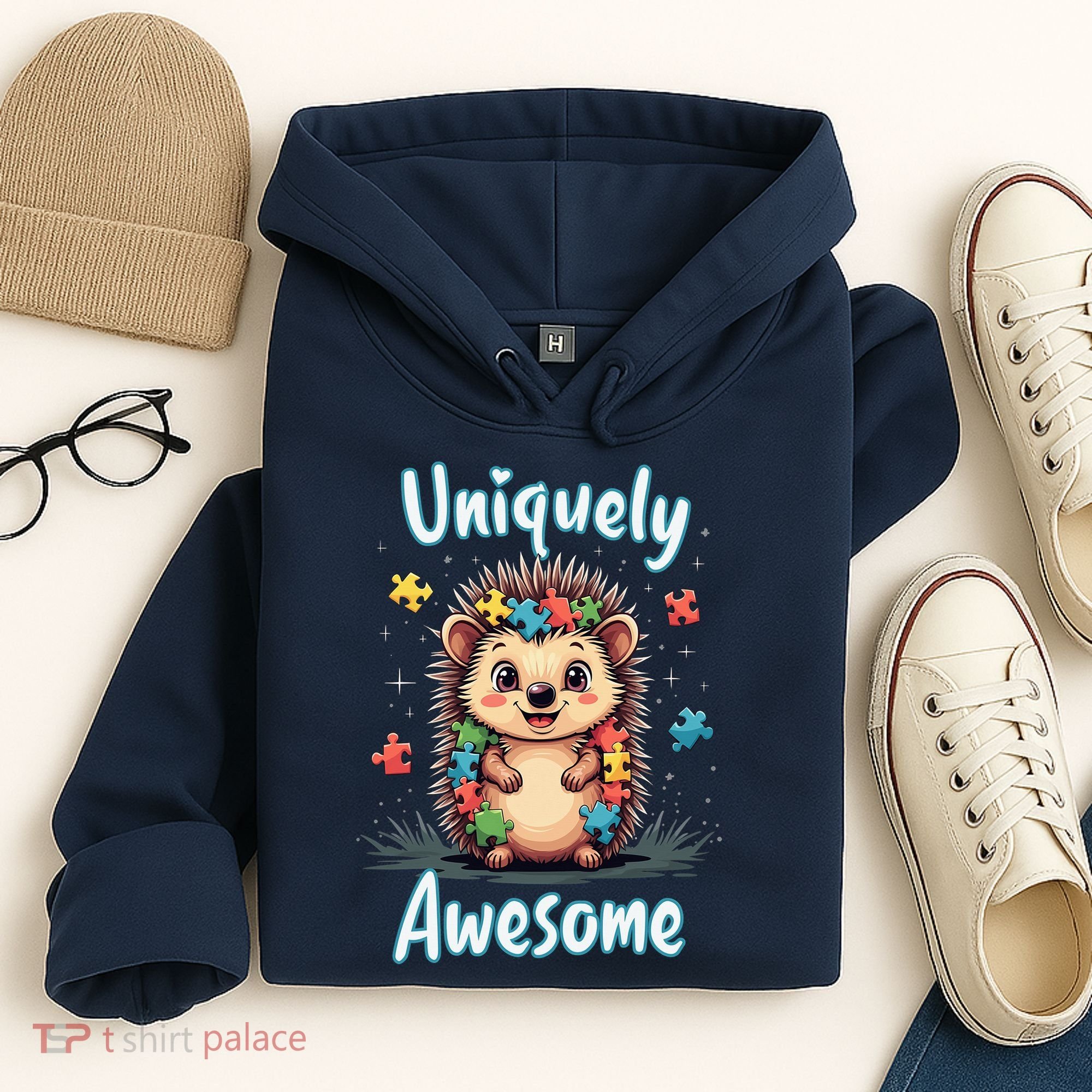 Autism Awareness Month Hedgehog Acceptance Neurodiversity Hoodie