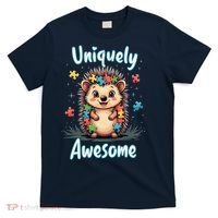 Autism Awareness Month Hedgehog Acceptance Neurodiversity T-Shirt thumb 0