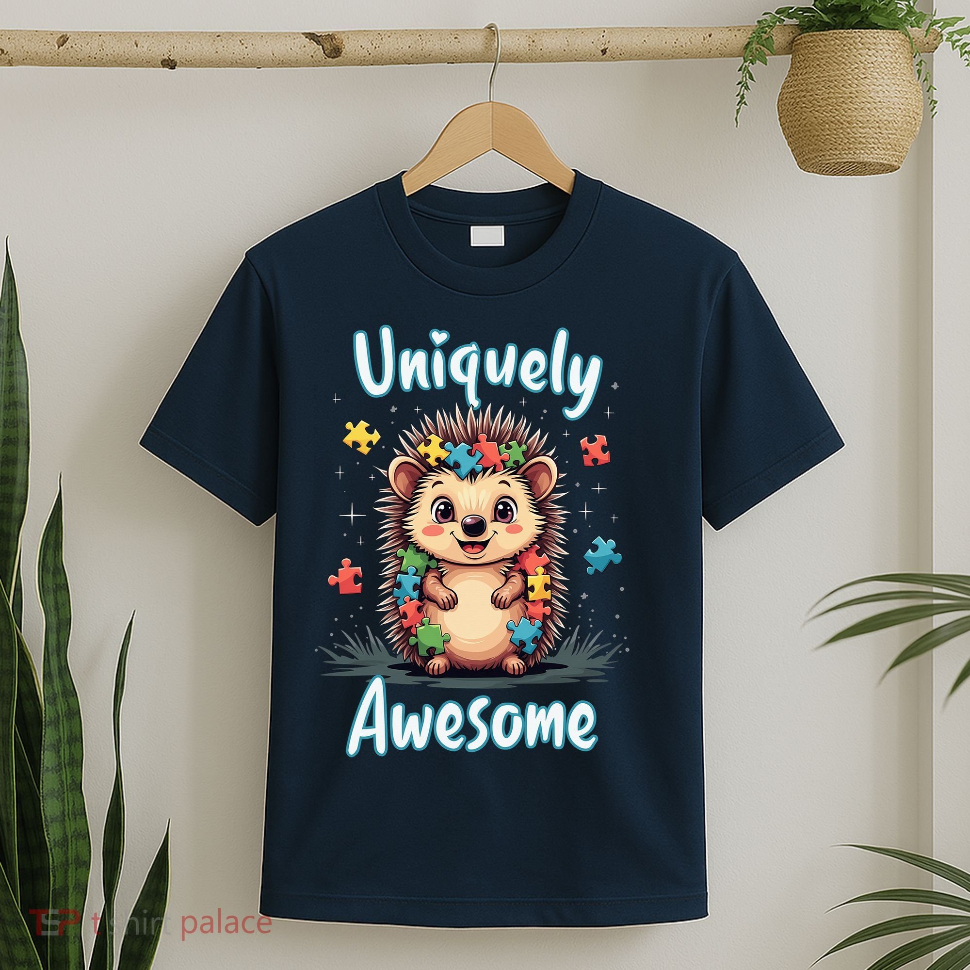 Autism Awareness Month Hedgehog Acceptance Neurodiversity T-Shirt