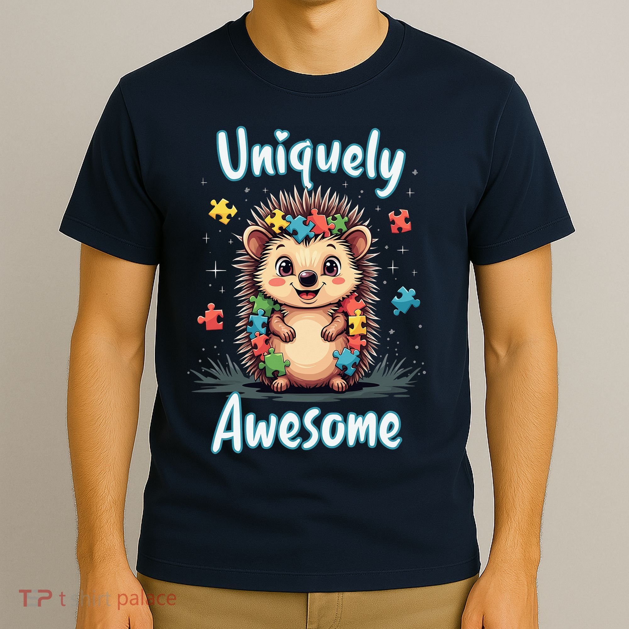 Autism Awareness Month Hedgehog Acceptance Neurodiversity T-Shirt