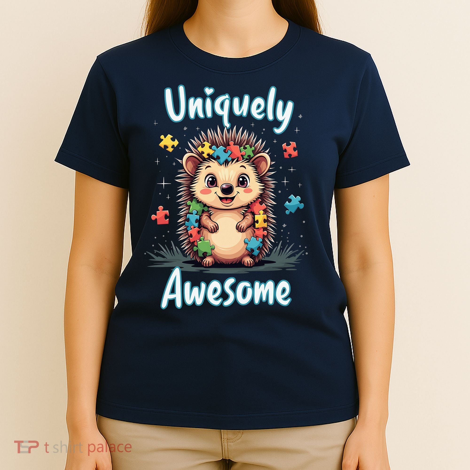 Autism Awareness Month Hedgehog Acceptance Neurodiversity T-Shirt