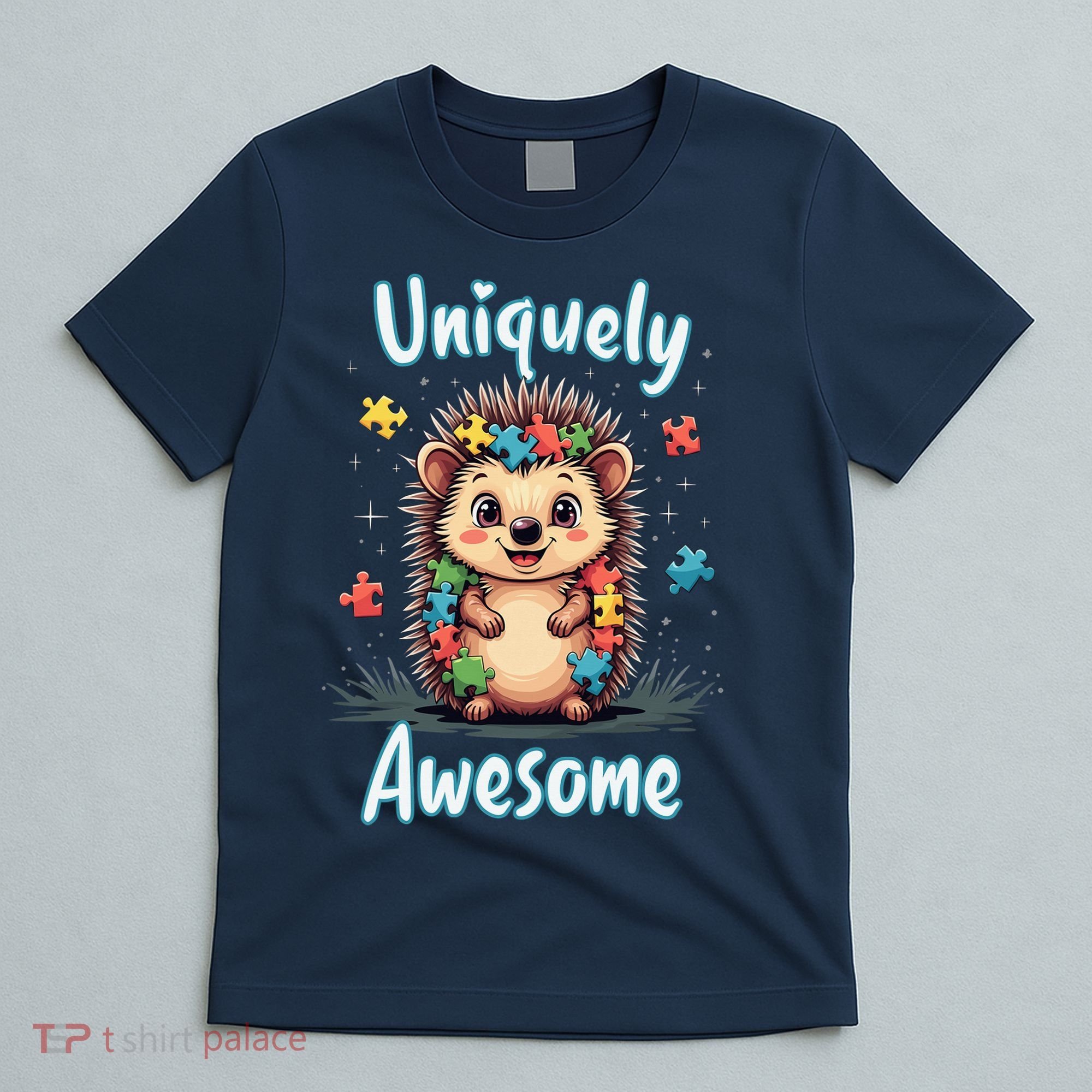 Autism Awareness Month Hedgehog Acceptance Neurodiversity T-Shirt