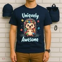 Autism Awareness Month Hedgehog Acceptance Neurodiversity T-Shirt thumb 6