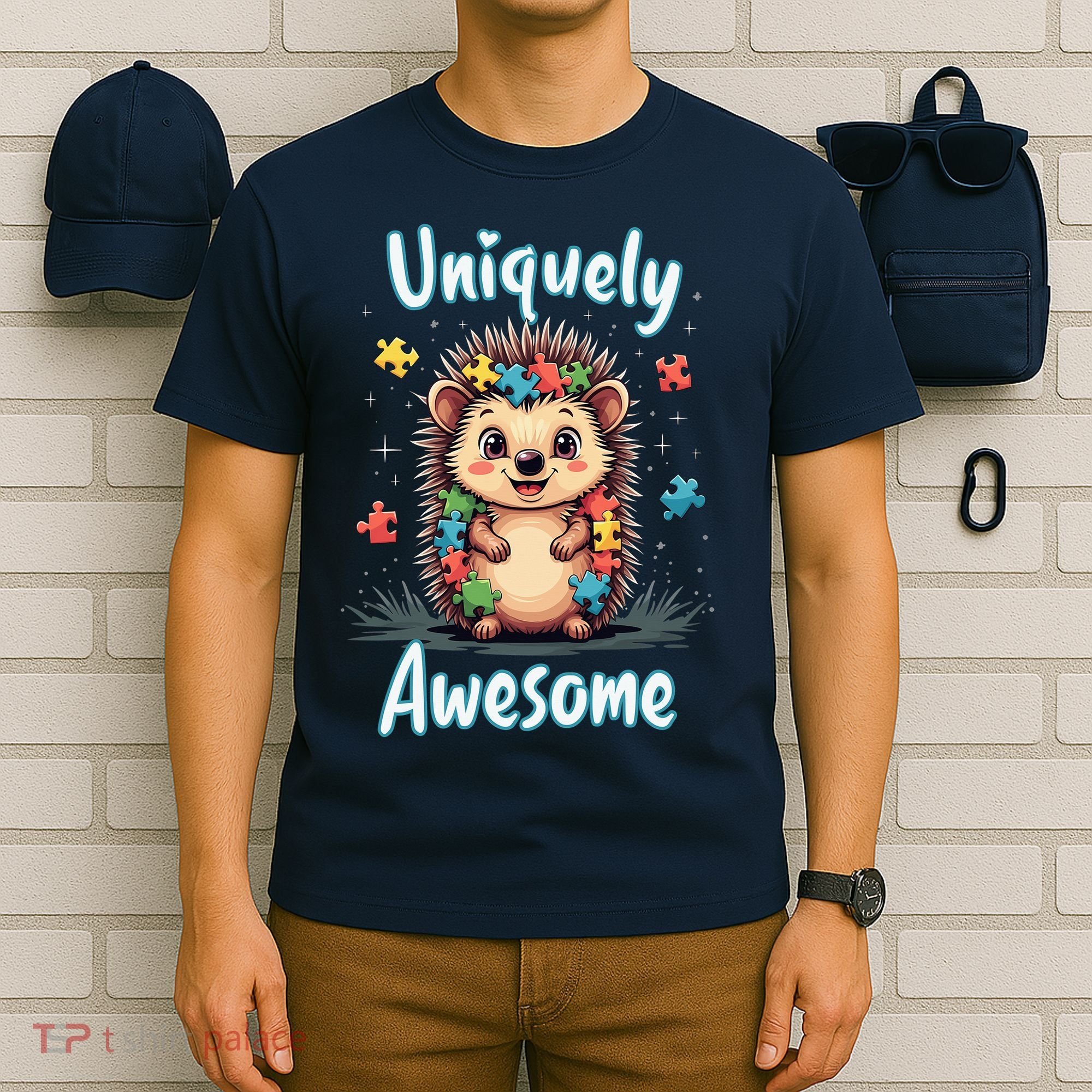 Autism Awareness Month Hedgehog Acceptance Neurodiversity T-Shirt