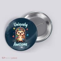 Autism Awareness Month Hedgehog Acceptance Neurodiversity Button thumb 0