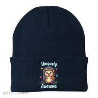 Autism Awareness Month Hedgehog Acceptance Neurodiversity Beanie thumb 0