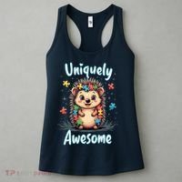 Autism Awareness Month Hedgehog Acceptance Neurodiversity Women's Tank Top thumb 3