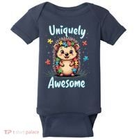 Autism Awareness Month Hedgehog Acceptance Neurodiversity Baby Bodysuit thumb 0