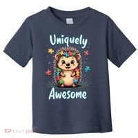 Autism Awareness Month Hedgehog Acceptance Neurodiversity Toddler T-Shirt thumb 0