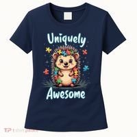 Autism Awareness Month Hedgehog Acceptance Neurodiversity Women's T-Shirt thumb 0