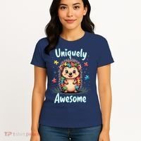 Autism Awareness Month Hedgehog Acceptance Neurodiversity Women's T-Shirt thumb 4