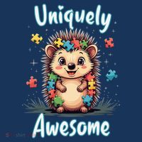 Autism Awareness Month Hedgehog Acceptance Neurodiversity Kids Hoodie thumb 5