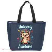 Autism Awareness Month Hedgehog Acceptance Neurodiversity Tote Bag thumb 0