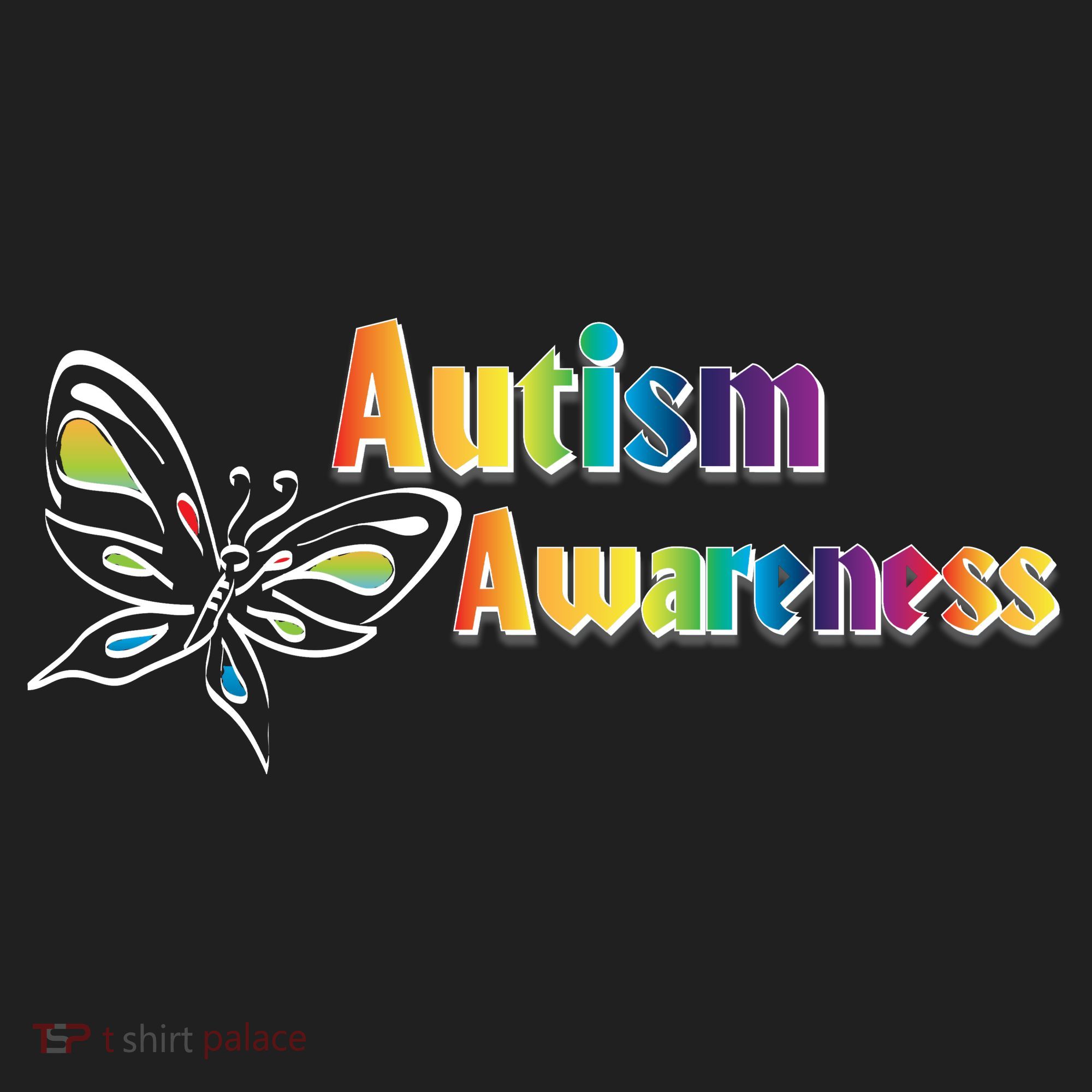 Autism Awareness Month Minimalist Butterfly Women's Sweatshirt