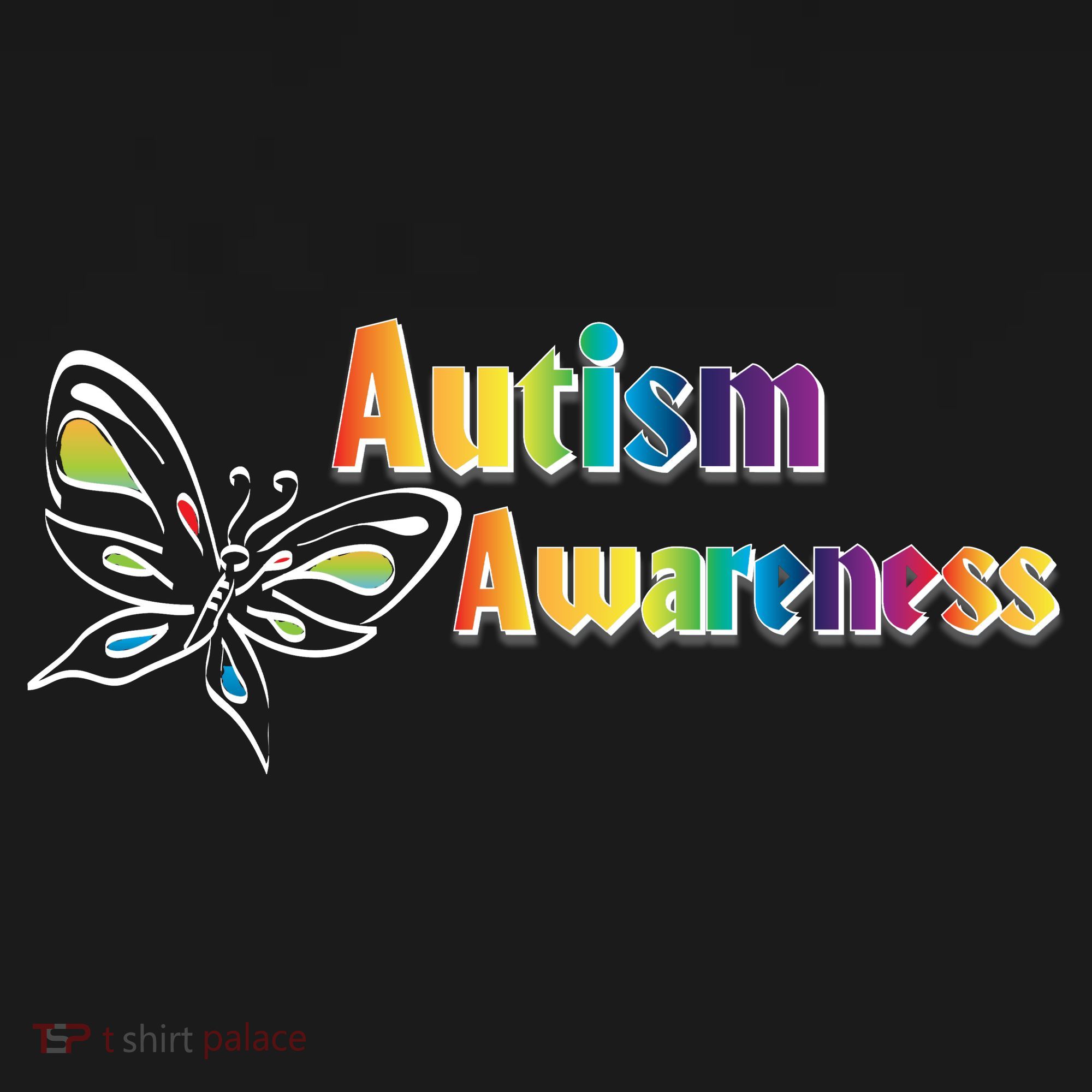 Autism Awareness Month Minimalist Butterfly Coaster