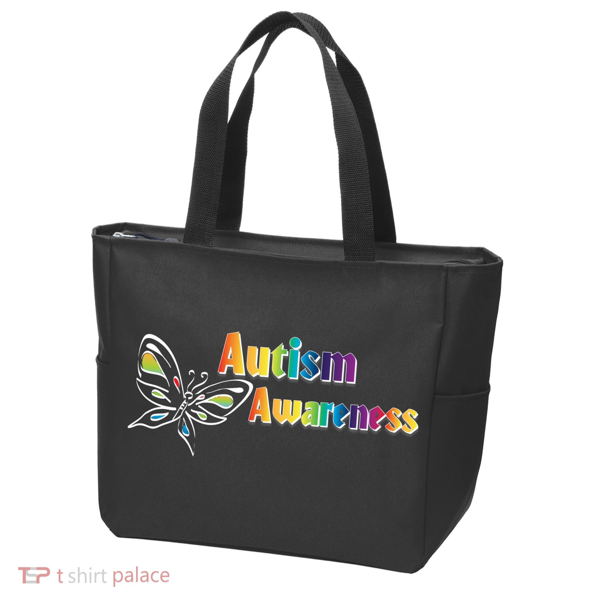 Autism Awareness Month Minimalist Butterfly Tote Bag