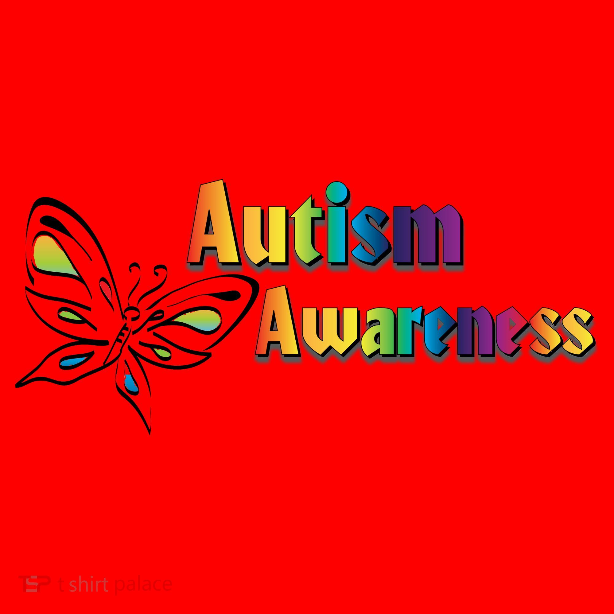 Autism Awareness Month Minimalist Butterfly Santa Hat