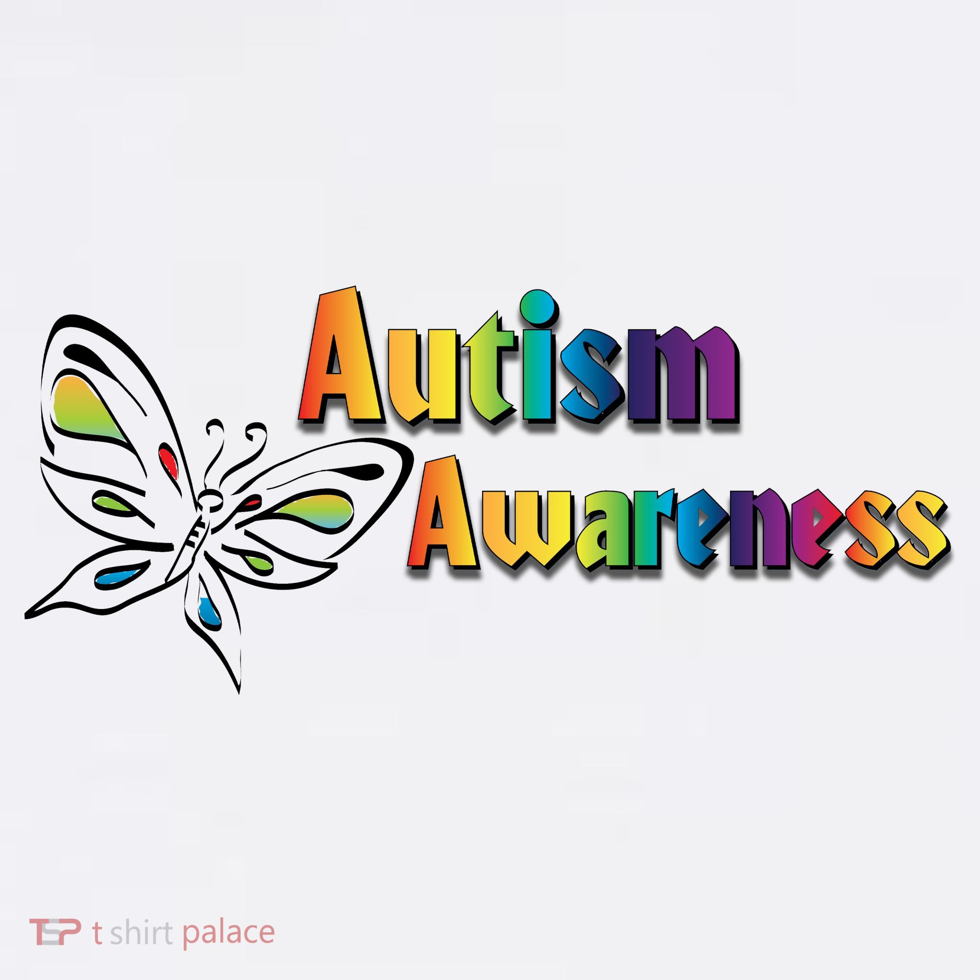 Autism Awareness Month Minimalist Butterfly Apron
