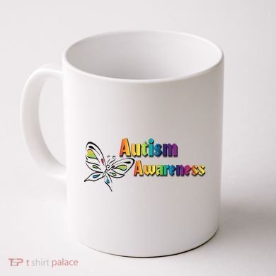 Autism Awareness Month Minimalist Butterfly Coffee Mug