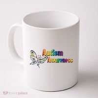 Autism Awareness Month Minimalist Butterfly Coffee Mug thumb 0