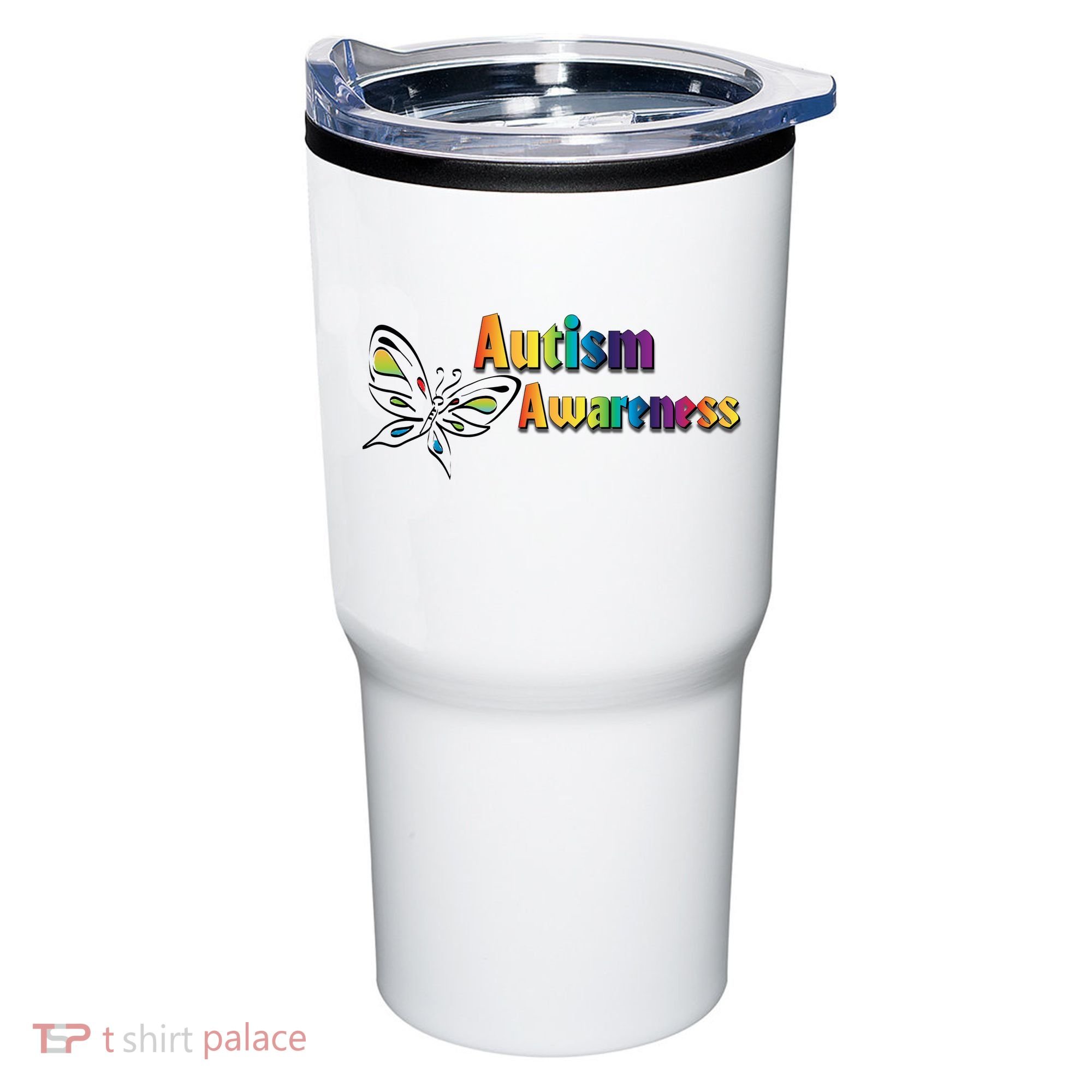 Autism Awareness Month Minimalist Butterfly Tumbler
