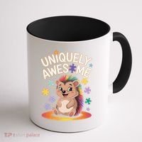 Autism Awareness Month Hedgehog Acceptance Neurodiversity Coffee Mug thumb 1