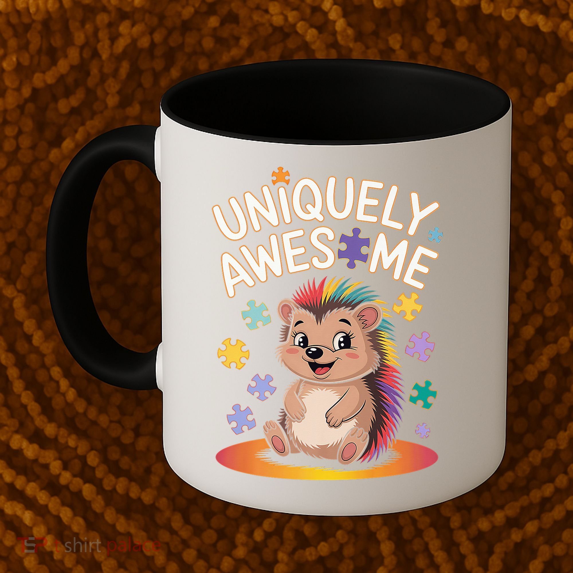 Autism Awareness Month Hedgehog Acceptance Neurodiversity Coffee Mug