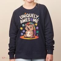 Autism Awareness Month Hedgehog Acceptance Neurodiversity Women's Sweatshirt thumb 0