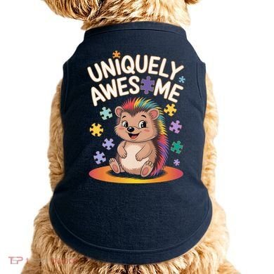 Autism Awareness Month Hedgehog Acceptance Neurodiversity Doggie Tank