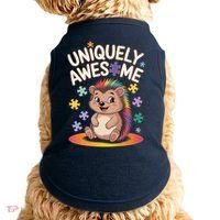Autism Awareness Month Hedgehog Acceptance Neurodiversity Doggie Tank thumb 0