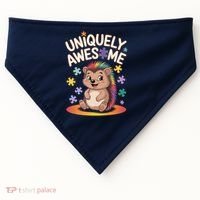 Autism Awareness Month Hedgehog Acceptance Neurodiversity USA-Made Doggie Bandana thumb 0