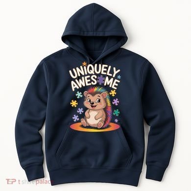 Autism Awareness Month Hedgehog Acceptance Neurodiversity Hoodie